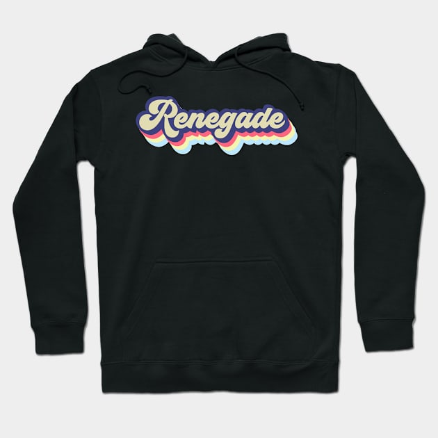 Renegade Typography Hoodie by StylishTayla